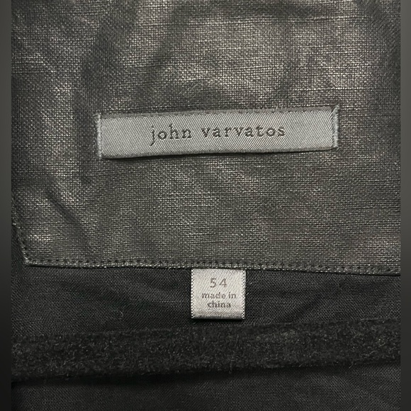 John Varvatos Collection coated Linen Moto Jacket. Size EU 54 USA 44 - Picture 3 of 6